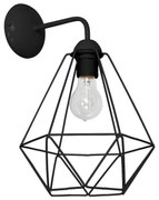 Nástenné svietidlo BASKET 1xE27/60W/230V čierna