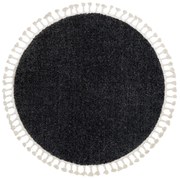 Kusový koberec Berber 9000 grey kruh, 120x120 (priemer) kruh, šedá, obývacia izba, Dywany Łuszczów