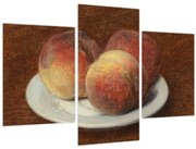 Obraz - Henri Fantin-Latour, Three Peaches on a Plate, reprodukcia (90x60 cm)