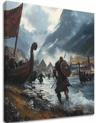 Obraz na plátne Vikingovia na Mori - Historický Obraz