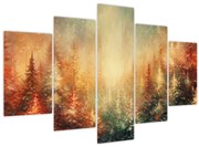 Obraz - Maľba lesov (150x105 cm)