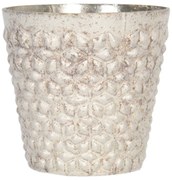 Sklenený svietnik na čajovú sviečku Rubie - Ø 10*10 cm