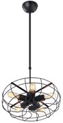 ACA DECOR Závesné svietidlo Army ventilátor, 5xE27