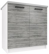 Kuchynská skrinka Belini spodná 80 cm šedý antracit Glamour Wood s pracovnou doskou TOR SD80/0/WT/GW/0/B1