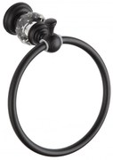 Mexen príslušenstvo, ESTELA držiak na uteráky Ring, čierny, 7011532-70