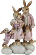 Dekorácie Králičia rodinka  - 11*6*18 cm