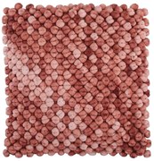 Růžový  vankúš s výplňou Abruzzo 45*45 cm