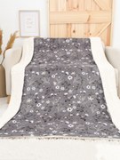 Baránková deka mikroplyš Exclusive 220 × 200 cm – Vanessa sivá