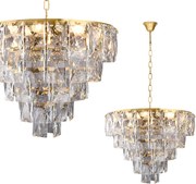 Luster Chelsea, 1x krištáľové tienidlo, (fi 50cm), g