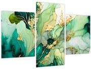 Obraz - Zelená abstrakcia (90x60 cm)