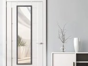 Závesné zrkadlo na dvere Bea 30x120 cm, čierne%
