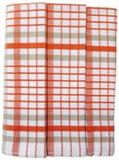 Polášek Károvaná utierka Egypt – 3 ks - č. 13 | Oranžová / biela