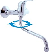 RAV SLEZÁK Sázava drezová batéria s otočným ramienkom 150 mm chróm sa301.5/21 SA301.521