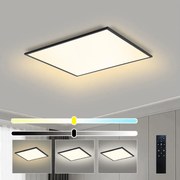 Brilagi - LED Stmievateľné svietidlo SLIMFRAME LED/58W/230V 60x60 cm čierne + diaľkové ovládanie