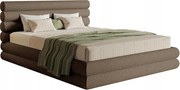 Manželská posteľ 180 cm Buffalo (rošt úl. priest.) (béžová čierna)