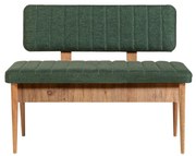 Prešívaná lavica VINA 85x110 cm zelená/borovica atlantic