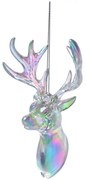 Strieborná vianočná ozdoba jeleň - 9*6*14 cm