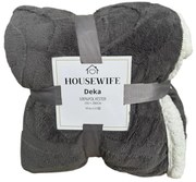 Luxusná baránková deka z mikroplyšu NESTIVE svetlosivá Rozmer: 200 x 230 cm