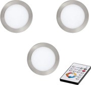Eglo 78737 - SADA 3x LED Stmievateľné podhľadové svietidlo TINUS LED/17W/230V + DO