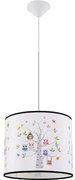 Sollux SL.1422 - Detský luster na lanku OWLS 1xE27/15W/230V pr. 30 cm
