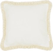 Boho štvorcový vankúš s rámom vanilka + vanilka 40x40 cm