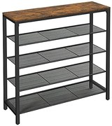 Stojan na topánky, 4 drôtené police, 92,5x100x30