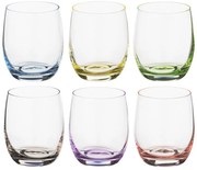BOHEMIA RAINBOW POHÁR NA WHISKY 300ML SADA 6 KS