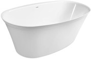 Polysan Polysan, FLORINA voľne stojaca vaňa liaty mramor 170x80x61cm, biela, 93858
