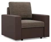 Kreslo LUNA hnedé / cappuccino