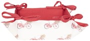 Obojstranný bavlnený košíček na pečivo Red Bicycle - 35 * 35 * 8 cm
