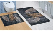 Bellatex Kúpeľňová sada bez vykrojenia Pierko, 60 x 100 cm, 60 x 50 cm