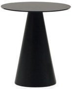 Okrúhly odkladací stolík so sklenenou doskou ø 50 cm Wilshire – Kave Home