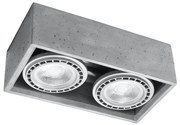 Sollux SL.0884 - Stropné svietidlo QUATRO 2xGU10/40W/230V betón