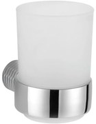 Mexen Base pohár na zubné kefky, Chrómová - 7088238-00