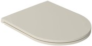 Isvea Isvea, INFINITY WC sedátko SLIM, Soft Close, Easy Take, béžová, 40KF0532I-S