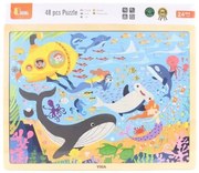 Viga puzzle na podložke 48 častí Poznajme more a jeho obyvateľov