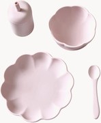 Detská silikónová jedálenská súprava Little Poppy, 4 ks