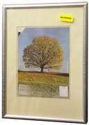 21x29,7 | Strieborný Rychlóram úzky hliník PLEXI číre [BN]