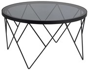 Konferenční stolek Halstow 80 cm černý