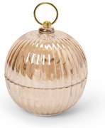 LED sklenená guľa na vianočný stromček