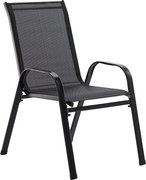 Čierna stolička na terasu alebo balkón