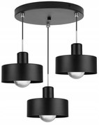 Závesné svietidlo Barcelona, 3x kovové tienidlo (výber z 2 farieb), o, ch