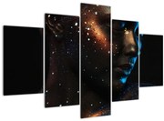 Trblietavý obraz ženy (150x105 cm)