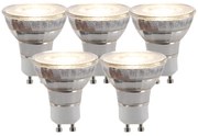 Sada 5 GU10 3-stupňových stmievateľných LED žiaroviek 5W 260lm 2700K