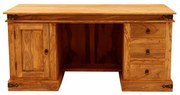 Písací stôl Jali 160x76x80 z indického masívu palisander Super natural