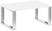Konferenčný stôl STIFF, 100x68 cm, biela