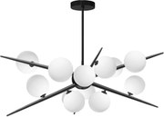 Toolight Tolight, stropné svietidlo 8xG9 APP999-12CP, čierna, OSW-05552