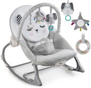 Hojdacie lehátko Nukido s vibráciou - sivé