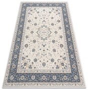 Koberec NAIN Ramka ornament 7179/51943 béžový / granátový