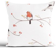 Bavlnená obliečka na vankúš Renforcé 40 × 40 cm - Vtáčiky